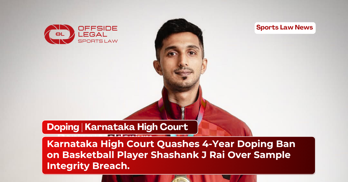 Shashank J. Rai Doping Karnataka High Court quash