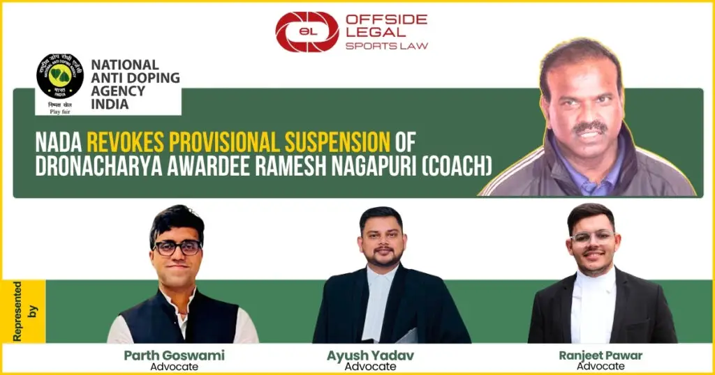 Doping Appeal: Suspension of Coach Ramesh Nagapuri Revoked by Anti-Doping Appeal Panel